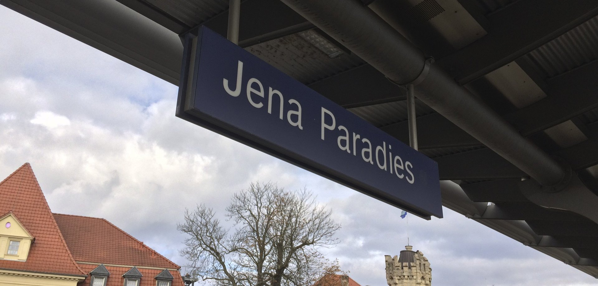 Schild "Jena Paradies"