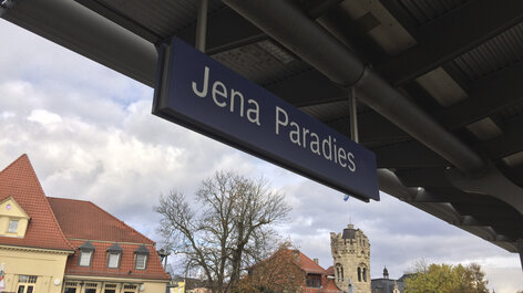Schild Jena Paradies